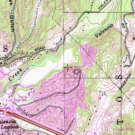 Topographic Map of Aptos, CA
