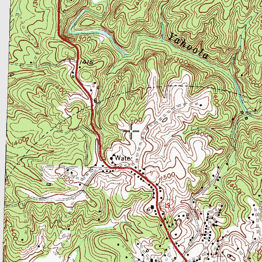 Topographic Map of Lumpkin County Elementary School, GA