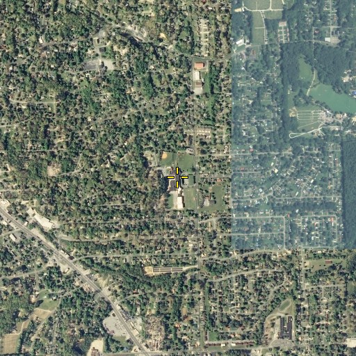 Aerial/Satellite Image of Lakeview Middle School, GA