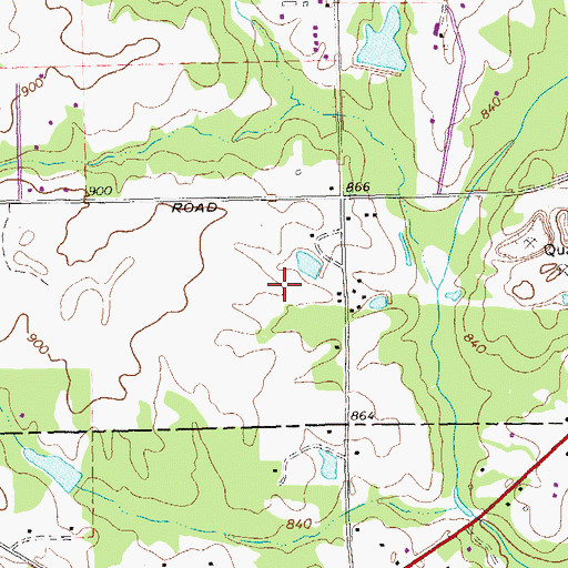 Topographic Map of Carver Road Middle School, GA
