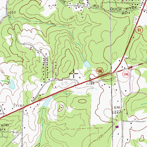Topographic Map of The Georgian School, GA