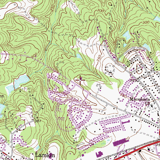 Topographic Map of Martinez Montessori School, GA