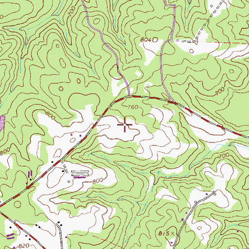 Topographic Map of Kings Bridge Middle School, GA