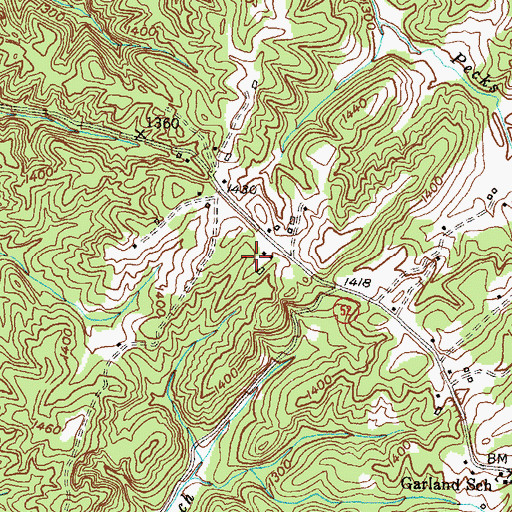 Topographic Map of Long Branch Elementary School, GA