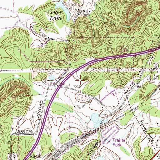 Topographic Map of Rome Christian Academy, GA