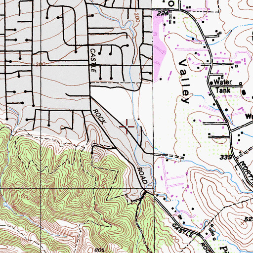 Topographic Map of Arroyo Cerro Del, CA