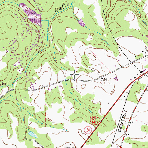 Topographic Map of Westminster Christian Academy, GA