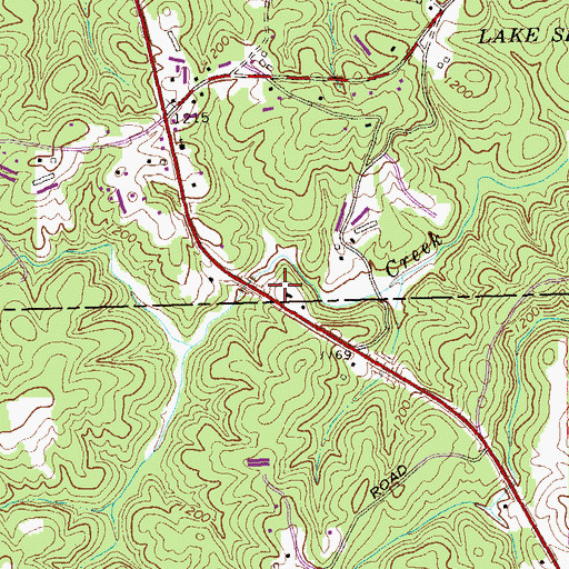 Topographic Map of War Hill Christian Academy, GA