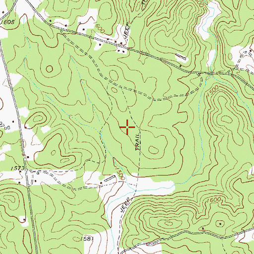Topographic Map of Clear Creek Middle School, GA