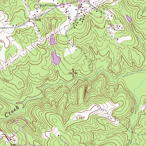 Topographic Map of Lakeside Middle School, GA