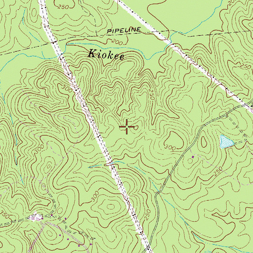 Topographic Map of Greenbrier High School, GA