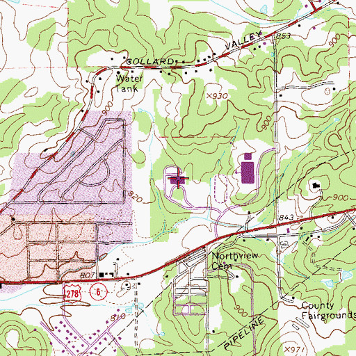 Topographic Map of Westside Elementary School, GA