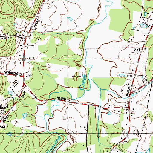 Topographic Map of Heritage High School, GA