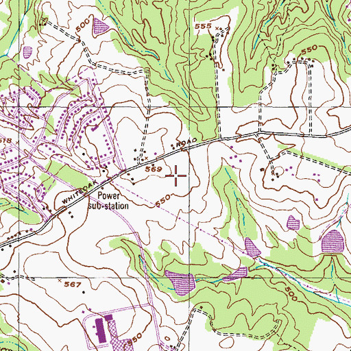 Topographic Map of Thomson McDuffie Junior High School, GA