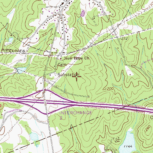 Topographic Map of West Central Technical College, GA