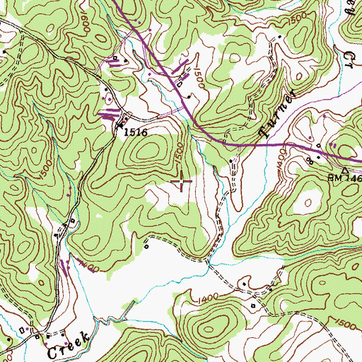 Topographic Map of White County Intermediate School, GA