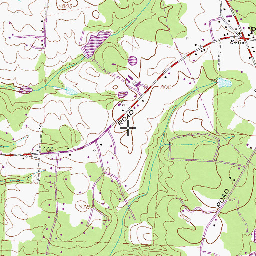 Topographic Map of West Newton Elementary School, GA