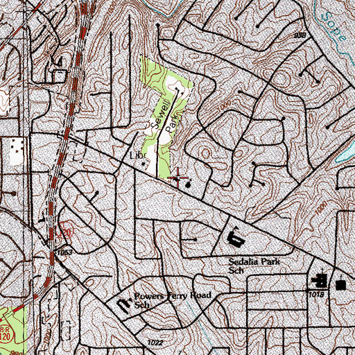 Topographic Map of Faith Lutheran School, GA