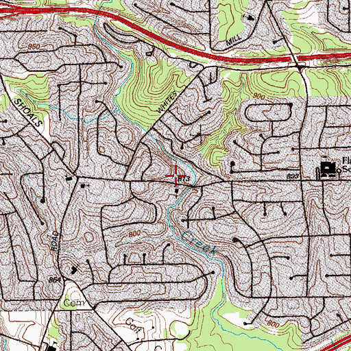 Topographic Map of Creative Beginnings Academy, GA