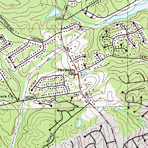 Topographic Map of Horizon Christian School, GA
