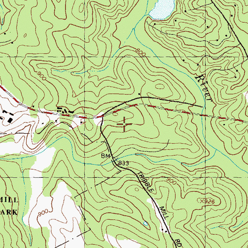 Topographic Map of Archer High School, GA