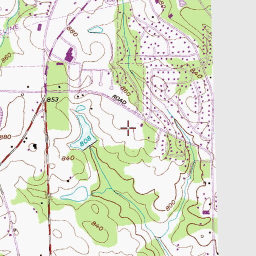 Topographic Map of Victory Christian School, GA
