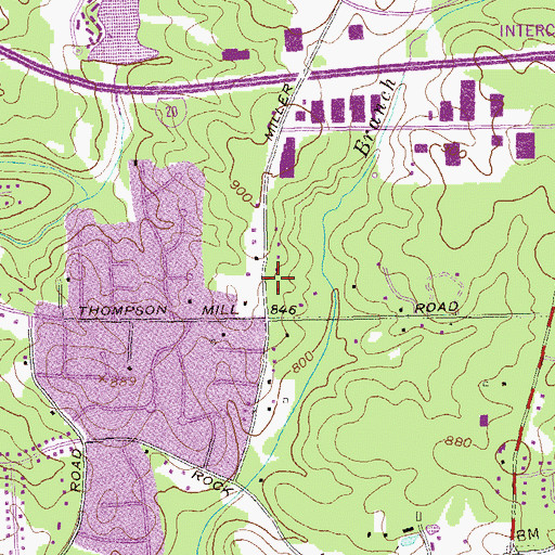 Topographic Map of Discovery Academy, GA