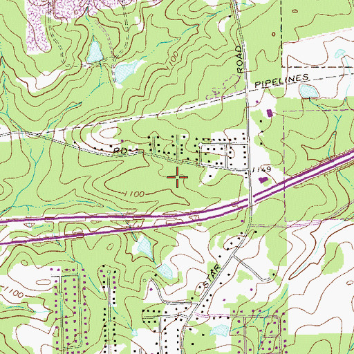 Topographic Map of Bright Star Elementary School, GA