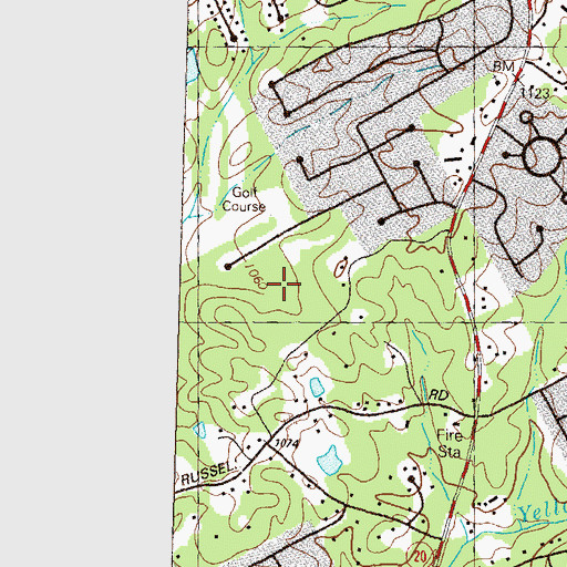 Topographic Map of K E Taylor Elementary School, GA