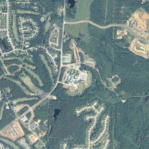 Aerial/Satellite Image of Eastside High School, GA