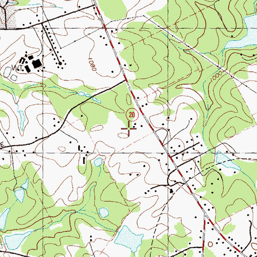 Topographic Map of Starling Elementary School, GA