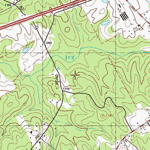Topographic Map of Mountain View High School, GA