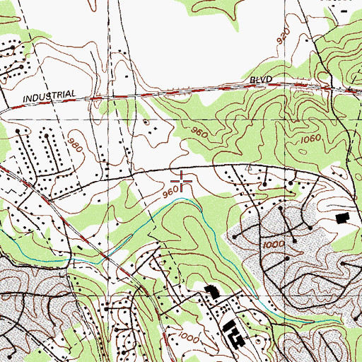 Topographic Map of Chattahoochee Elementary School, GA