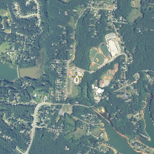 Aerial/Satellite Image of Chestatee Middle School, GA