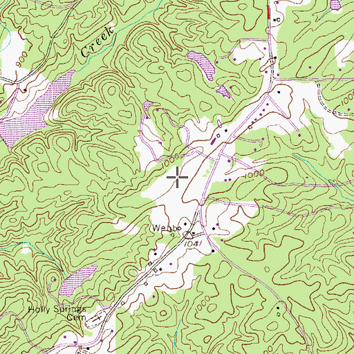 Topographic Map of Chapel Hill High School, GA