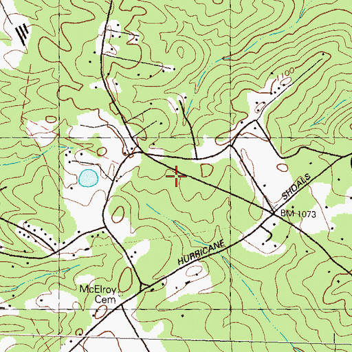 Topographic Map of Hebron Christian Academy Elementary Campus, GA