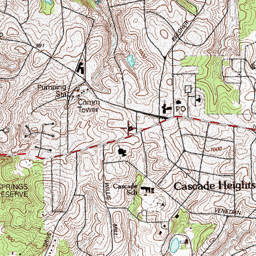 Topographic Map of Renaissance Montessori School, GA