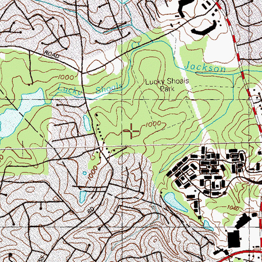 Topographic Map of Nesbit Elementary School, GA