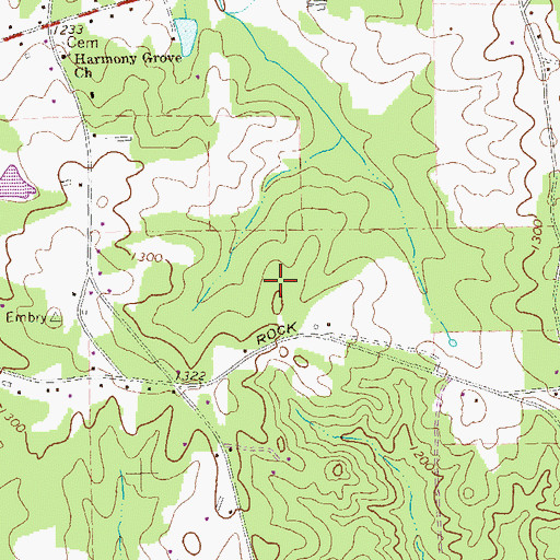 Topographic Map of Carl Scoggins Sr Middle School, GA