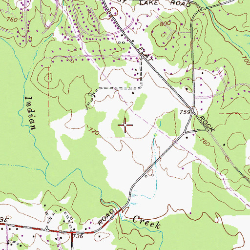 Topographic Map of Stockbridge High School, GA