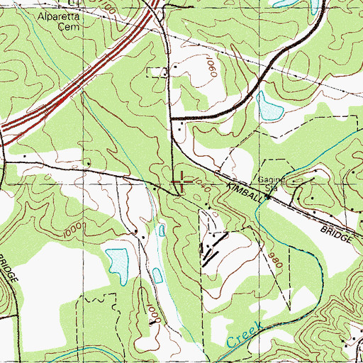 Topographic Map of New Prospect Elementary School, GA