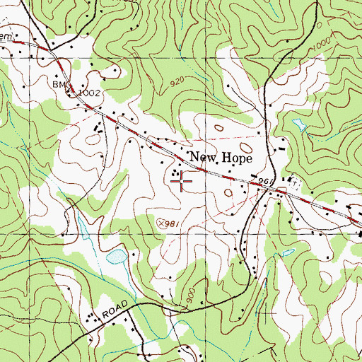 Topographic Map of Lovin Elementary School, GA
