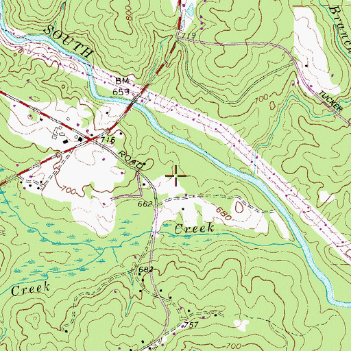 Topographic Map of General Ray Davis Middle School, GA