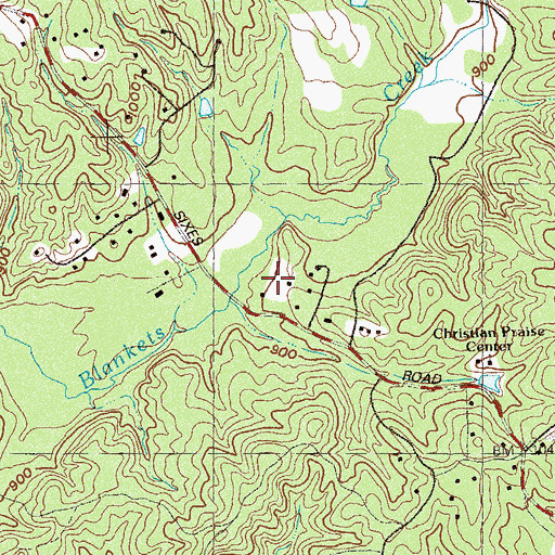 Topographic Map of American Heritage Academy, GA