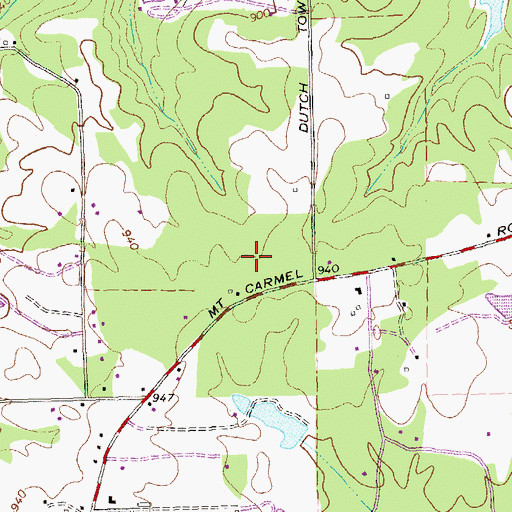 Topographic Map of Mount Carmel Elementary School, GA