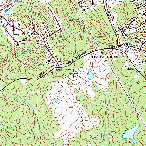 Topographic Map of Richard Hull Middle School, GA