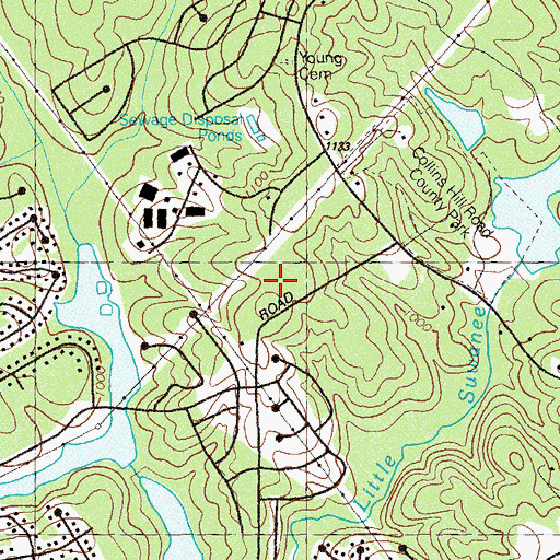 Topographic Map of Walnut Grove Elementary School, GA