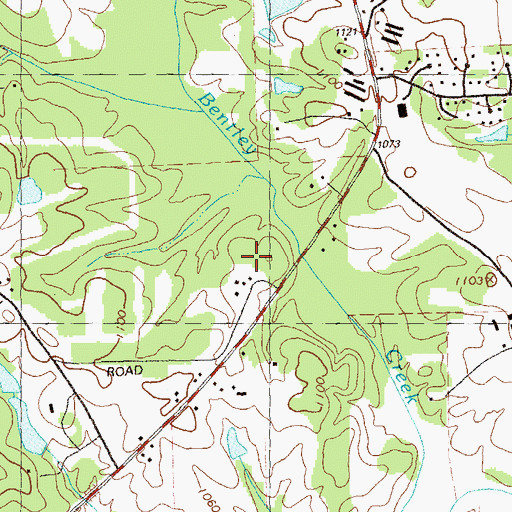 Topographic Map of Vickery Creek Middle School, GA