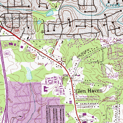 Topographic Map of All Star Kids Academy, GA