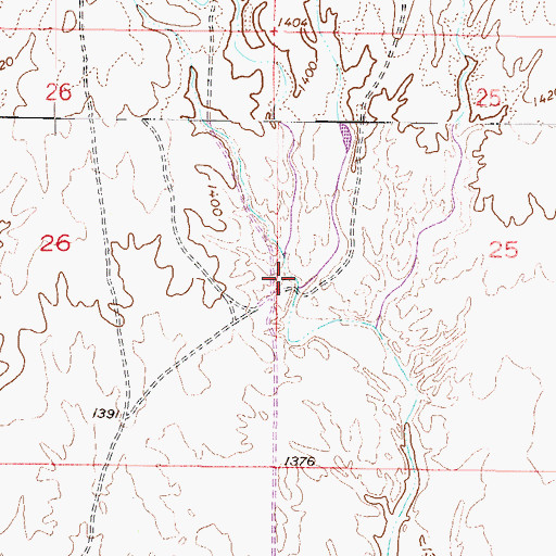 Topographic Map of White Peak Wash, AZ